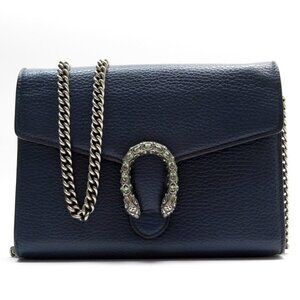 GUCCI Navy Leather Wallet